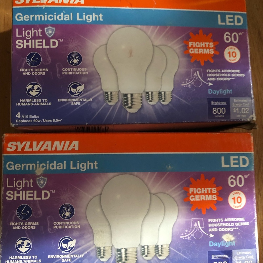 Light Shield Germicidal LED Bulb - Daylight White 2 packs